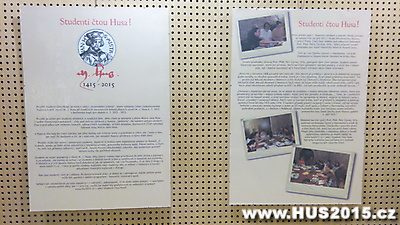 Projekt Studenti čtou Husa! jako součást výstavy